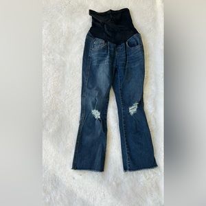 Jessica Simpson Cropped Flare Maternity Jeans